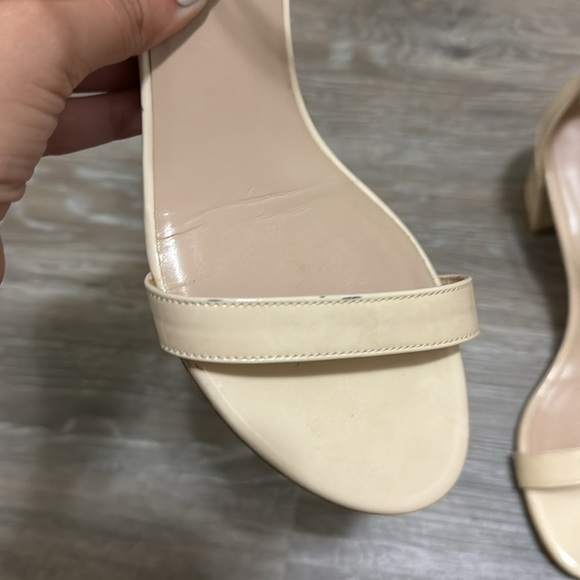 Stuart Weitzman Nude Block Heels - Size 7.5 - Picture 7 of 8